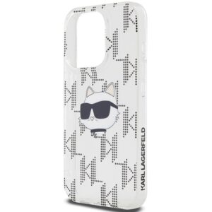 Karl Lagerfeld KLHCP15XHKLPCHT Apple iPhone15 Pro Max 6.7" skaidrus kietas dėklas IML Choupette Head & Monog - Image 6