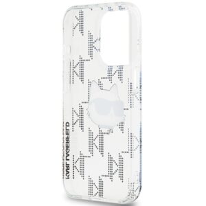 Karl Lagerfeld KLHCP15XHKLPCHT Apple iPhone15 Pro Max 6.7" skaidrus kietas dėklas IML Choupette Head & Monog - Image 7