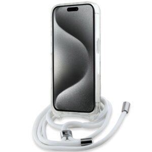 Karl Lagerfeld KLHMP15XHCKCKLCT Apple iPhone15 Pro Max 6.7" skaidrus kietas dėklas IML Crossbody Monogram Ka - Image 3