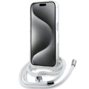 Karl Lagerfeld KLHMP15XHCKHNT Apple iPhone15 Pro Max 6.7" kietas dėklas skaidrus Crossbody IML Karl Head Mag - Image 4