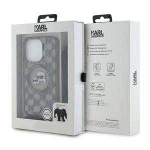 Karl Lagerfeld KLHMP15LHCKCKLCK Apple iPhone 15 Pro 6.1" juodos spalvos kietas dėklas IML Crossbody Monogram Karl - Image 7
