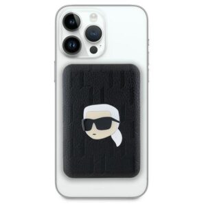 Karl Lagerfeld Induction Powerbank KLPB5FPGKSKIHK 16W 5000mAh juodos spalvos Karl Head Pin MagSafe - Image 2