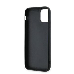 Karl Lagerfeld KLHCN61PQDSMGK Apple iPhone 11 / Xr 6.1" juodos spalvos kietas dėklas Diagonal Quilted Script - Image 7