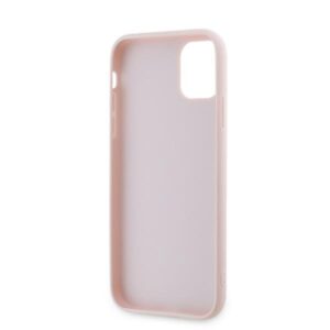 Karl Lagerfeld KLHCN61PQDSMGP Apple iPhone 11 / Xr 6.1" rožinės spalvos kietas dėklas Diagonal Quilted Script - Image 7