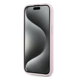 Karl Lagerfeld KLHCP15MPQDSMGP Apple iPhone 15 Plus / 14 Plus 6.7" rožinės spalvos kietas dėklas Diagonal Quilted Sc - Image 5