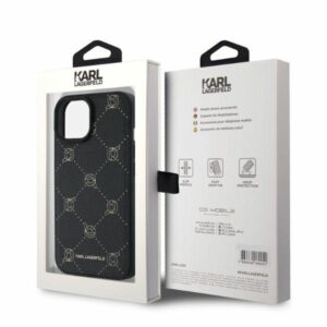 Karl Lagerfeld KLHMP15SPGKHPHK Apple iPhone 15 6.1" juodos spalvos Magsafe Karl Head - Image 4