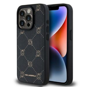 Karl Lagerfeld KLHMP15LPGKHPHK iPhone 15 Pro 6.1" juodos spalvos Magsafe Karl Head