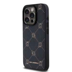 Karl Lagerfeld KLHMP15LPGKHPHK iPhone 15 Pro 6.1" juodos spalvos Magsafe Karl Head - Image 3