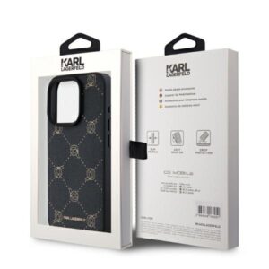 Karl Lagerfeld KLHMP15LPGKHPHK iPhone 15 Pro 6.1" juodos spalvos Magsafe Karl Head - Image 5