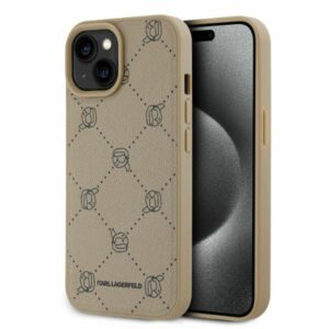 Karl Lagerfeld KLHMP15SPGKHPHE Apple iPhone 15 6.1" beige Magsafe Karl Heads - Image 1