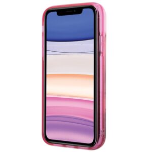 Karl Lagerfeld KLHCN61LNKHCP Apple iPhone 11/XR rožinės spalvos kietas dėklas Glitter Karl Head - Image 4