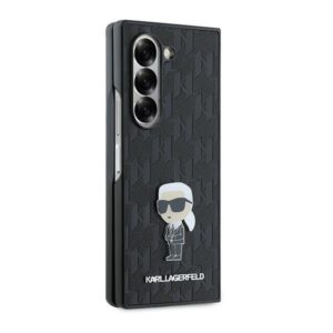 Karl Lagerfeld KLHCZFD6SAPKINPKK Z Fold6F956 juodos spalvos Saffiano Ikonik Pin - Image 5