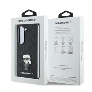 Karl Lagerfeld KLHCZFD6SAPKINPKK Z Fold6F956 juodos spalvos Saffiano Ikonik Pin - Image 7