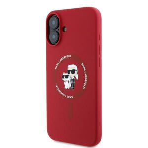 Karl Lagerfeld KLHMP16MSCMKCRHR Apple iPhone 16 Plus 6.7" red kietas dėklas Silicone Karl&Choupette Hea - Image 2