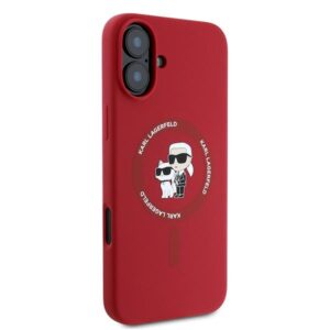 Karl Lagerfeld KLHMP16MSCMKCRHR Apple iPhone 16 Plus 6.7" red kietas dėklas Silicone Karl&Choupette Hea - Image 4