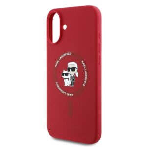 Karl Lagerfeld KLHMP16MSCMKCRHR Apple iPhone 16 Plus 6.7" red kietas dėklas Silicone Karl&Choupette Hea - Image 6