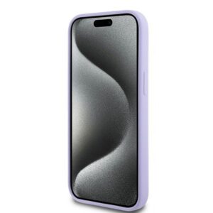 Karl Lagerfeld KLHMP15SSCMKCRHU Apple iPhone 15 6.1" violetinės spalvos kietas dėklas Silicone Karl&Choupette Heads Ring - Image 5