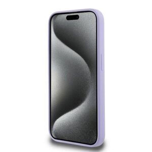 Karl Lagerfeld KLHMP15LSCMKCRHU Apple iPhone 15 Pro 6.1" violetinės spalvos kietas dėklas Silicone Karl&Choupette Heads - Image 5