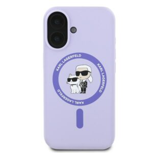 Karl Lagerfeld KLHMP16MSCMKCRHU Apple iPhone 16 Plus 6.7" violetinės spalvos kietas dėklas Silicone Karl&Choupette - Image 3