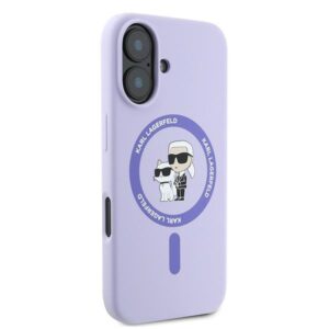 Karl Lagerfeld KLHMP16MSCMKCRHU Apple iPhone 16 Plus 6.7" violetinės spalvos kietas dėklas Silicone Karl&Choupette - Image 4