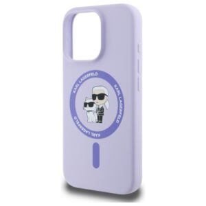 Karl Lagerfeld KLHMP16LSCMKCRHU Apple iPhone 16 Pro 6.3" violetinės spalvos kietas dėklas Silicone Karl&Choupette - Image 6
