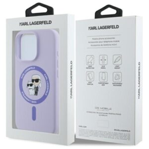 Karl Lagerfeld KLHMP16LSCMKCRHU Apple iPhone 16 Pro 6.3" violetinės spalvos kietas dėklas Silicone Karl&Choupette - Image 8