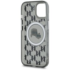 Karl Lagerfeld KLHMP15SHMCKMHK Apple iPhone 15 6.1" juodos spalvos IML Monogram Karl&Choupette Head MagSafe - Image 7