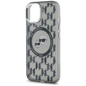 Karl Lagerfeld KLHMP15MHMCKMHK Apple iPhone 15 Plus 6.7" juodos spalvos IML Monogram Karl&Choupette Head MagS - Image 6