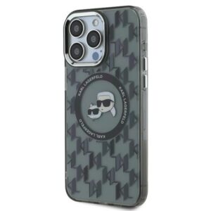 Karl Lagerfeld KLHMP15XHMCKMHK Apple iPhone 15 Pro Max 6.7" juodos spalvos IML Monogram Karl&Choupette Head M - Image 2