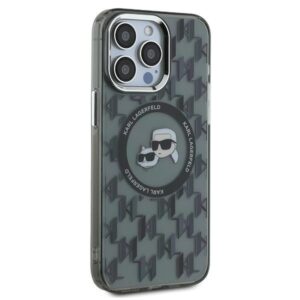 Karl Lagerfeld KLHMP15XHMCKMHK Apple iPhone 15 Pro Max 6.7" juodos spalvos IML Monogram Karl&Choupette Head M - Image 4