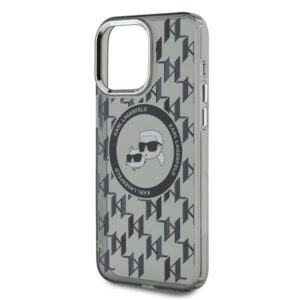 Karl Lagerfeld KLHMP15XHMCKMHK Apple iPhone 15 Pro Max 6.7" juodos spalvos IML Monogram Karl&Choupette Head M - Image 6