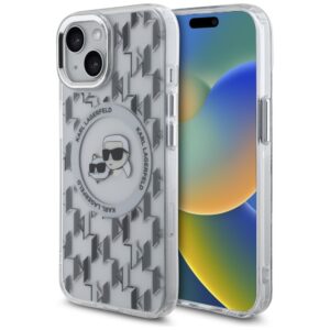 Karl Lagerfeld KLHMP15SHMCKMHT Apple iPhone 15 6.1" skaidrus IML Monogram Karl&Choupette H - Image 1