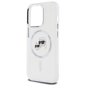 Karl Lagerfeld KLHMP14XHLSKCH Apple iPhone 14 Pro Max 6.7" baltos spalvos kietas dėklas IML Metal Karl&Choupette He - Image 6