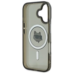 Karl Lagerfeld KLHMP16MHLSCHK Apple iPhone 16 Plus 6.7" juodos spalvos kietas dėklas IML Metal Choupette Head MagS - Image 7