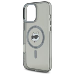 Karl Lagerfeld KLHMP16XHLSCHK Apple iPhone16 Pro Max 6.9" juodos spalvos kietas dėklas IML Metal Choupette Head M - Image 6