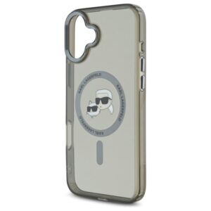 Karl Lagerfeld KLHMP16SHLSKCK Apple iPhone 16 6.1" juodos spalvos kietas dėklas IML Metal Karl&Choupette Head MagS - Image 6