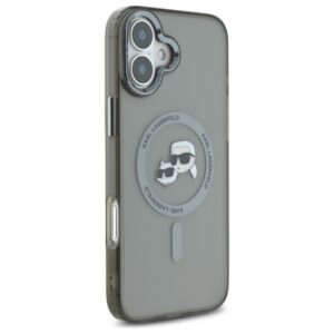 Karl Lagerfeld KLHMP16MHLSKCK Apple iPhone 16 Plus 6.7" juodos spalvos kietas dėklas IML Metal Karl&Choupette Head - Image 4