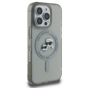 Karl Lagerfeld KLHMP16LHLSKCK Apple iPhone 16 Pro 6.3" juodos spalvos kietas dėklas IML Metal Karl&Choupette Head - Image 4