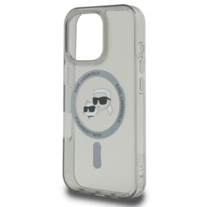 Karl Lagerfeld KLHMP16LHLSKCK Apple iPhone 16 Pro 6.3" juodos spalvos kietas dėklas IML Metal Karl&Choupette Head - Image 6