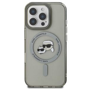 Karl Lagerfeld KLHMP16XHLSKCK Apple iPhone 16 Pro Max 6.9" juodos spalvos kietas dėklas IML Metal Karl&Choupette H - Image 3