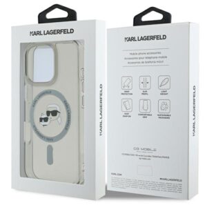 Karl Lagerfeld KLHMP16XHLSKCK Apple iPhone 16 Pro Max 6.9" juodos spalvos kietas dėklas IML Metal Karl&Choupette H - Image 8