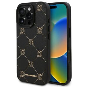 Karl Lagerfeld KLHMP16XPGKHPHK Apple iPhone 16Pro Max 6.9" juodos spalvos Magsafe Karl Head
