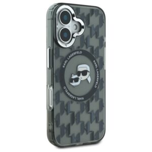 Karl Lagerfeld KLHMP16SHMCKMHK Apple iPhone 16 6.1" juodos spalvos IML Monogram Karl&Choupette Head MagSafe - Image 4