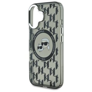 Karl Lagerfeld KLHMP16SHMCKMHK Apple iPhone 16 6.1" juodos spalvos IML Monogram Karl&Choupette Head MagSafe - Image 6