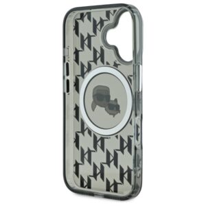 Karl Lagerfeld KLHMP16SHMCKMHK Apple iPhone 16 6.1" juodos spalvos IML Monogram Karl&Choupette Head MagSafe - Image 7