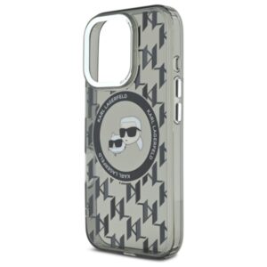 Karl Lagerfeld KLHMP16LHMCKMHK Apple iPhone 16 Pro 6.3" juodos spalvos IML Monogram Karl&Choupette Head MagSa - Image 6