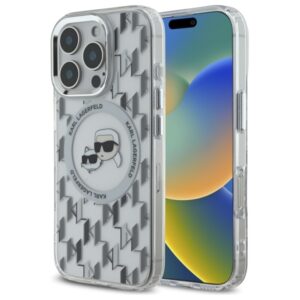 Karl Lagerfeld KLHMP16LHMCKMHT Apple iPhone 16 Pro 6.3" skaidrus IML Monogram Karl&Choupet