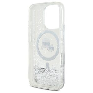 Karl Lagerfeld KLHMP16XLGKCSGH Apple iPhone16 Pro Max 6.9" kietas dėklas skaidrus Liquid Glitter Karl&Choupe - Image 7