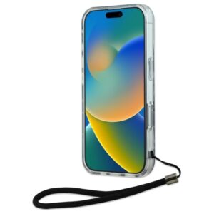 Karl Lagerfeld KLHCP16SHZBPKCCU Apple iPhone 16 6.1" violetinės spalvos Zebra With Cord - Image 4