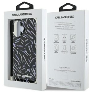 Karl Lagerfeld KLHCP16MHZBPKCCU Apple iPhone 16 Plus 6.7" violetinės spalvos Zebra With Cord - Image 7